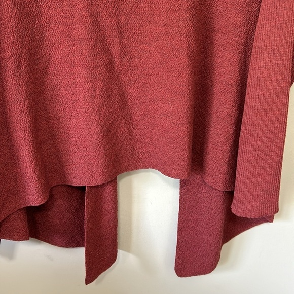 Eileen Fisher Italian Yarn open front longline wool cardigan sweater red Sz XL - Picture 7 of 12